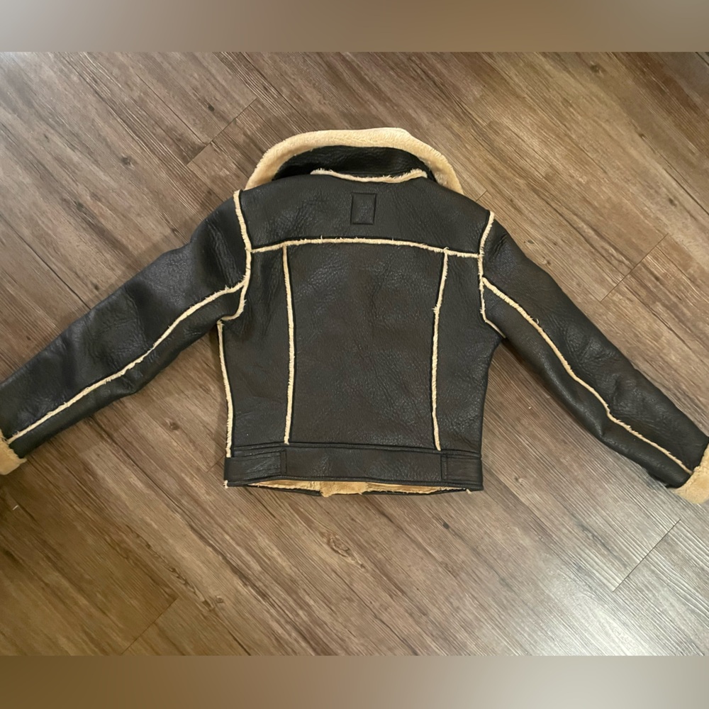 Size Small, Cropped Aviator Jacket. - image 3